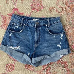 Denim shorts